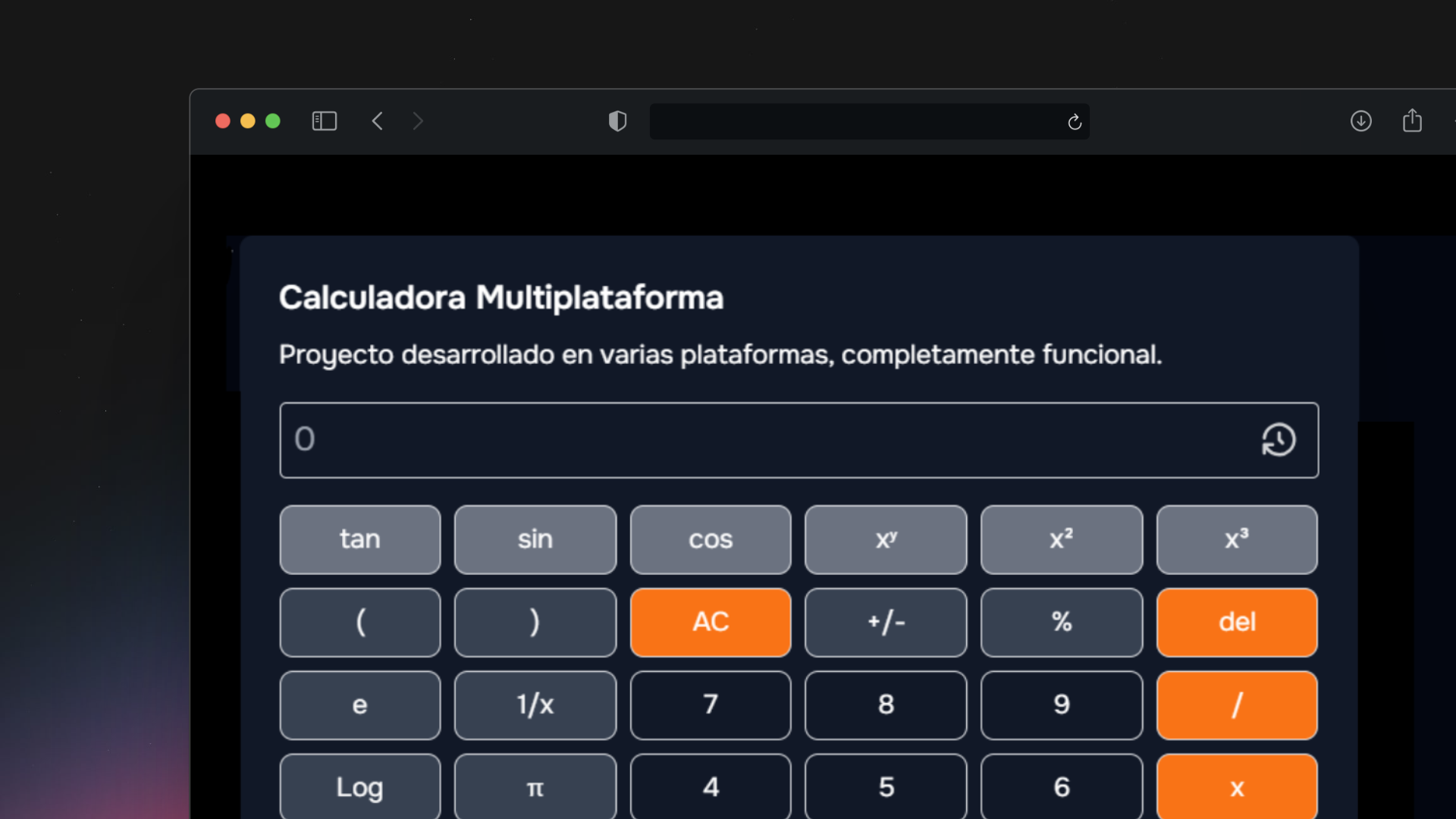Calculadora Multiplataforma